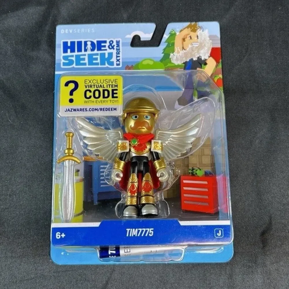 Roblox DevSeries Hide & Seek Extreme: TIM7775 Toy Figure w/Virtual Item Code NEW